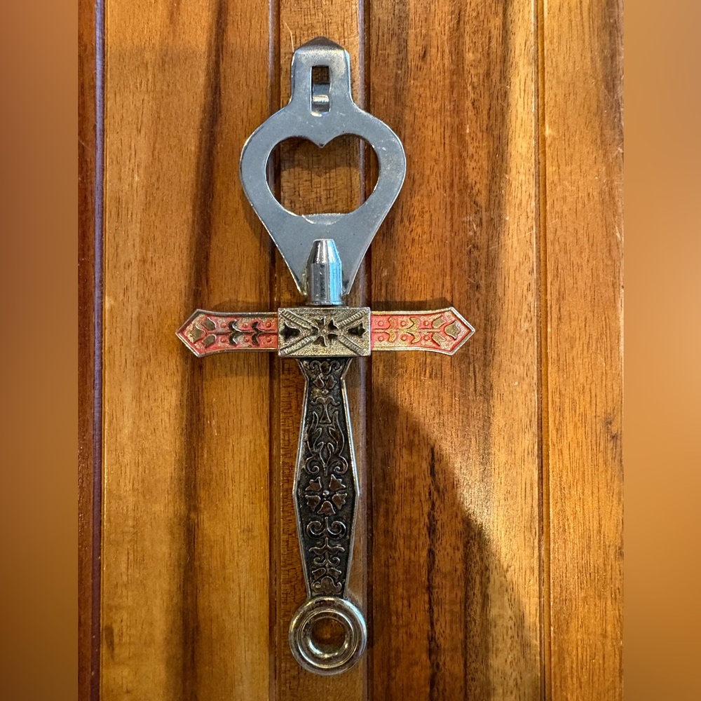 Hard To Find Vintage Celtic Cross Bottle & Can Opener Japan